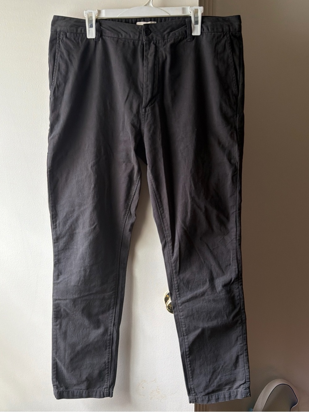 Taylor Stitch Foundation Pant Mens 36x32 (Fits 38x32) Grey Slim Fit Army Cotton